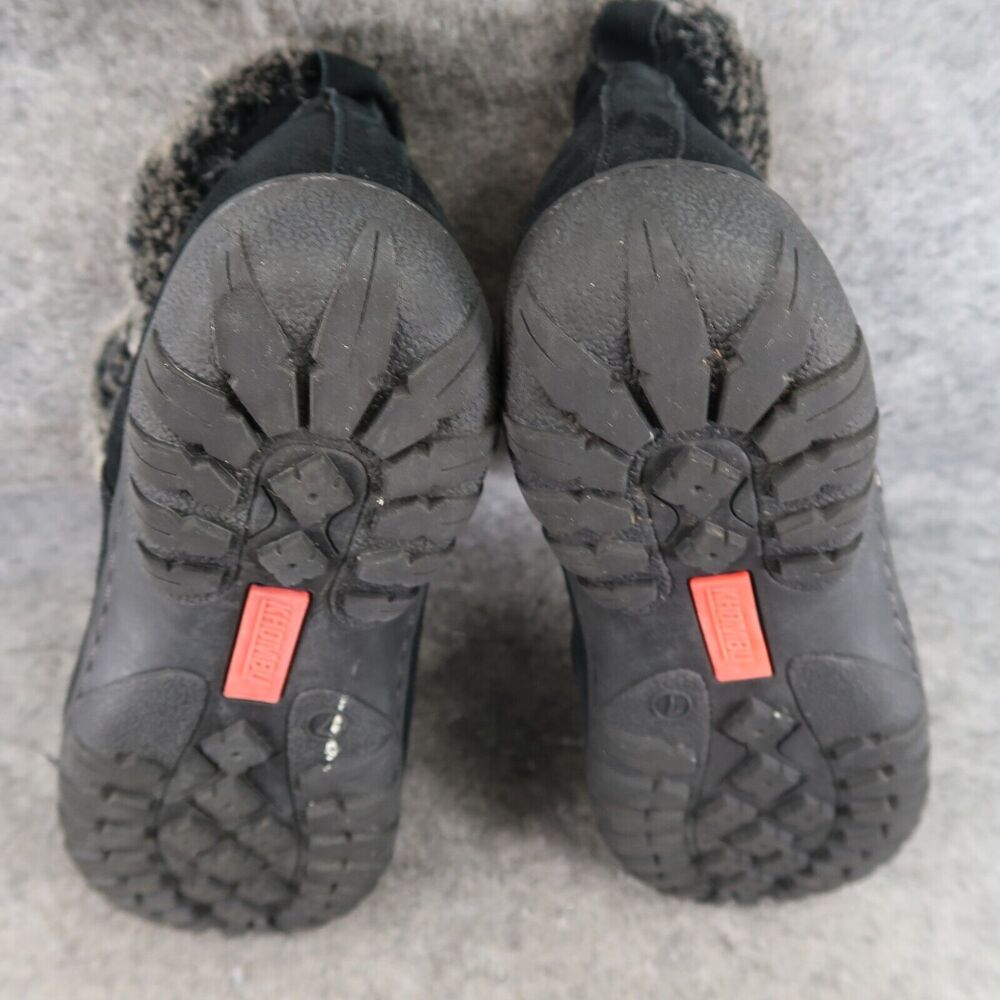 Khombu Shoes Womens 7 Booties Winter Lindsey Leather Faux Fur Buckle Strap Zip - Picture 12 of 15
